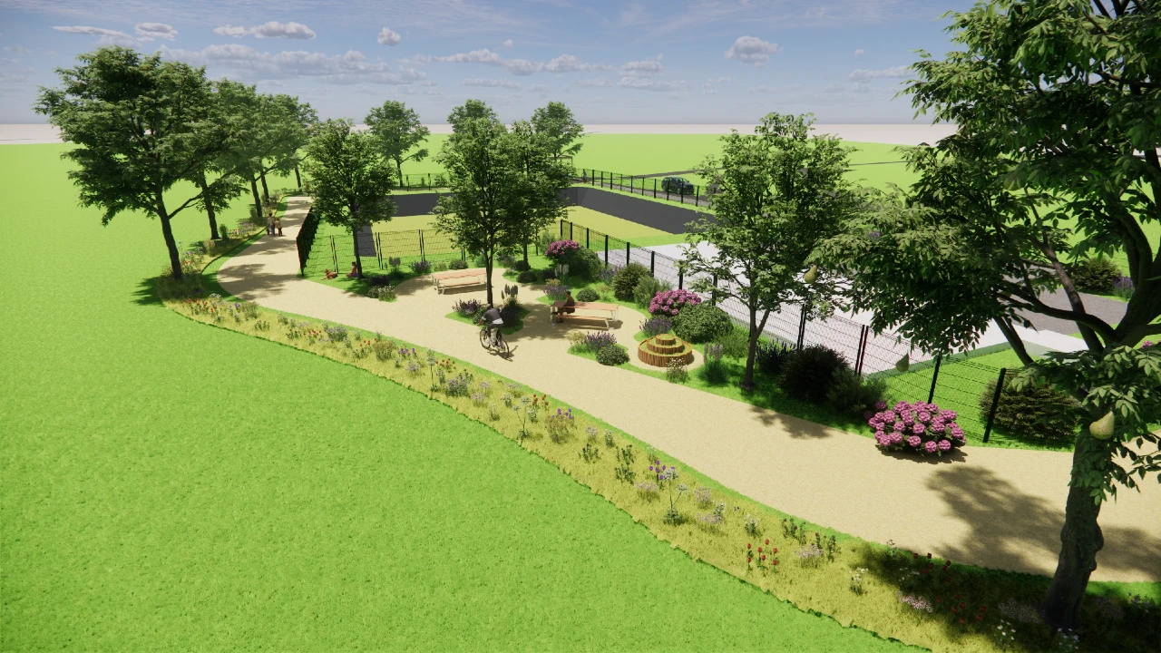 Aménagement paysager du site d'assainissement SUEZ