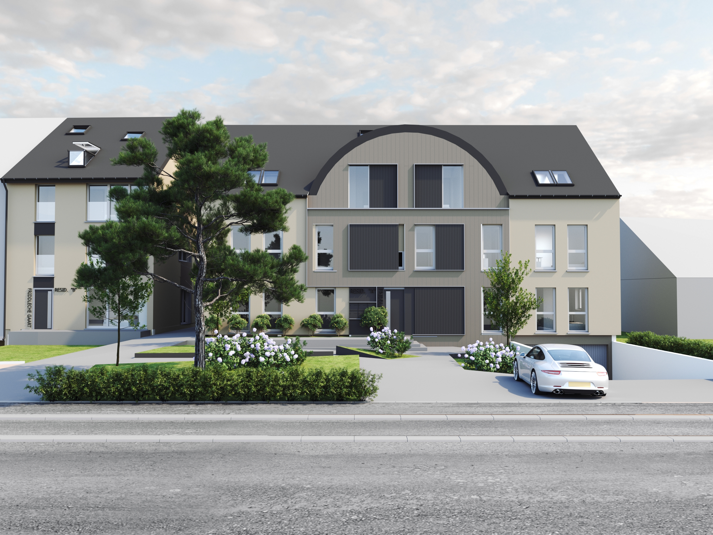 Aménagement d'un jardin partagé d'une copropriété à Bettembourg