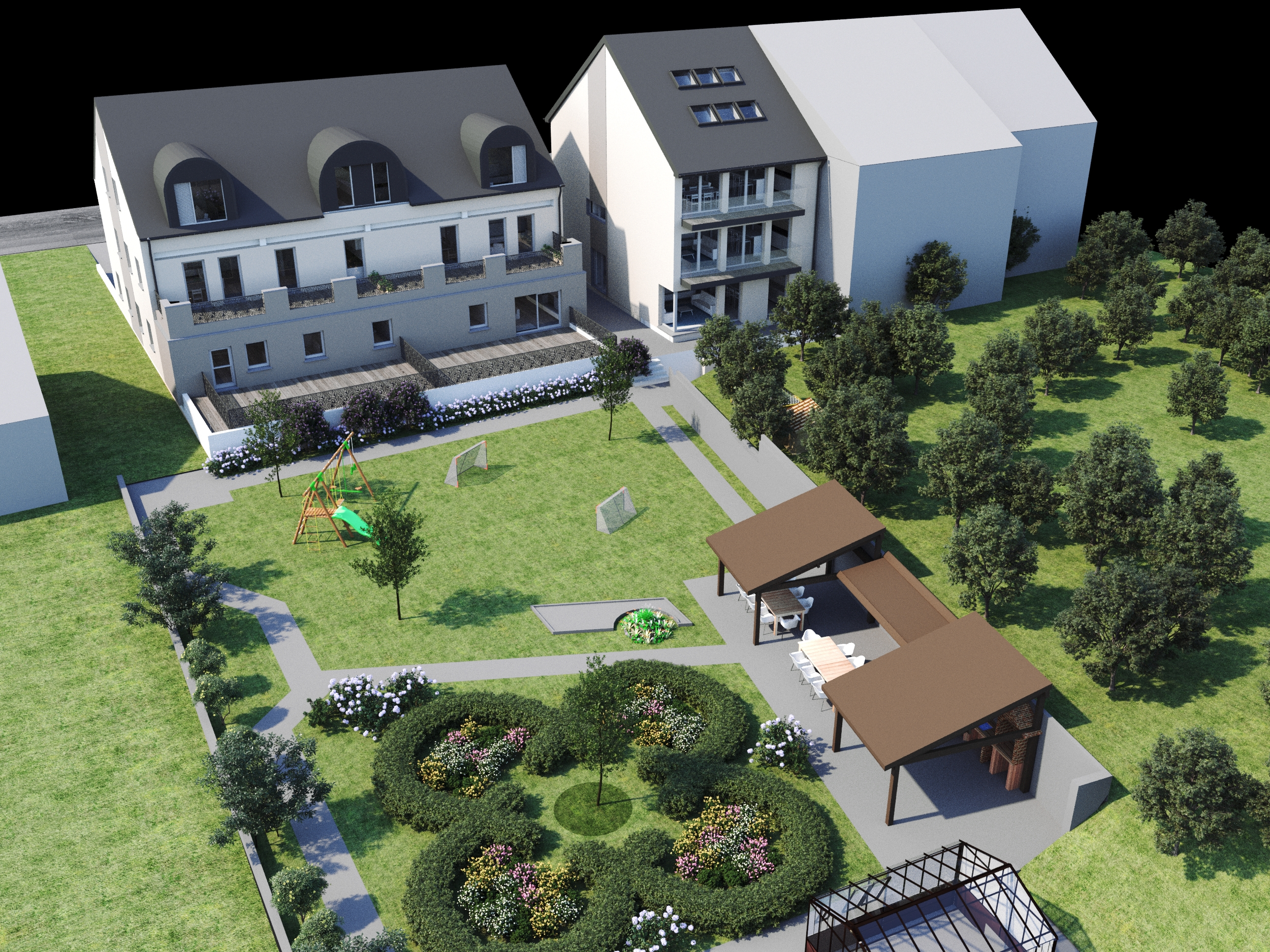 Aménagement d'un jardin partagé d'une copropriété à Bettembourg